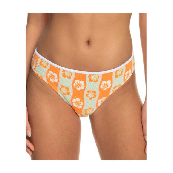 ROXY Women's Wavy Babe Hipster Bikini Bottoms, Swim, NWT Size Large Floral - Picture 1 of 7